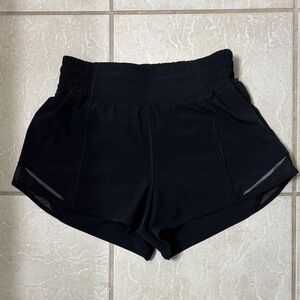 Lululemon Hotty Hot Black 2.5” shorts